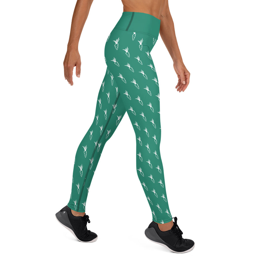 Carrot Yoga Leggings - Green