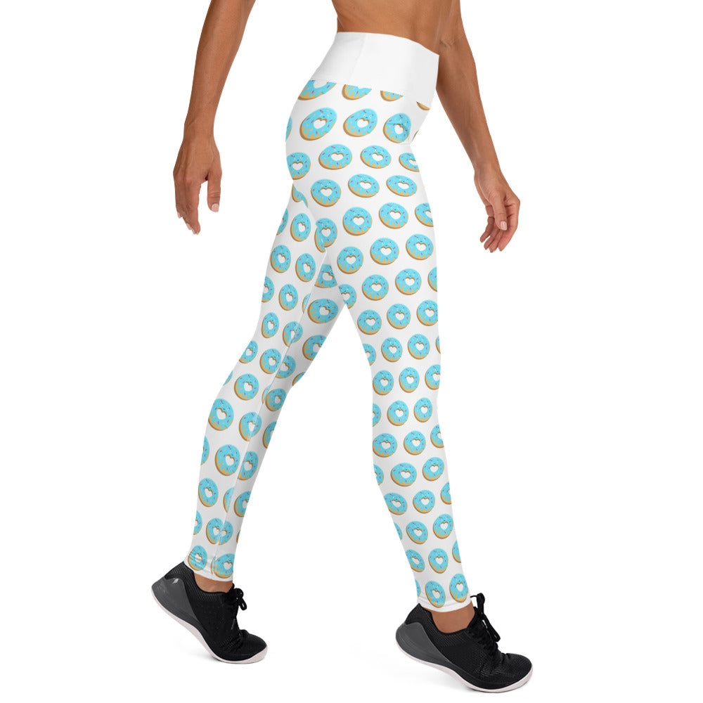 Donut Yoga Leggings - White