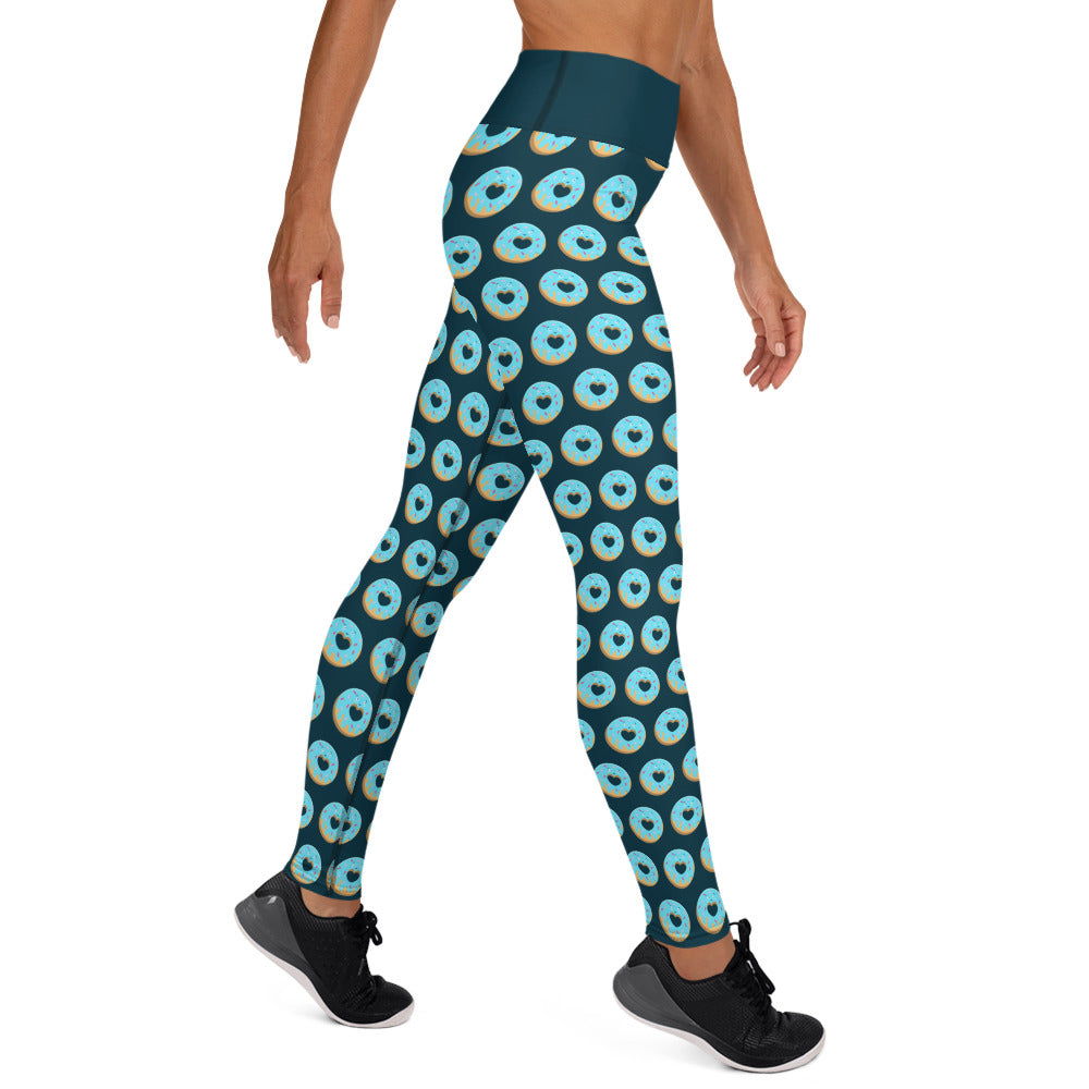 Donut Yoga Leggings - Dark Blue