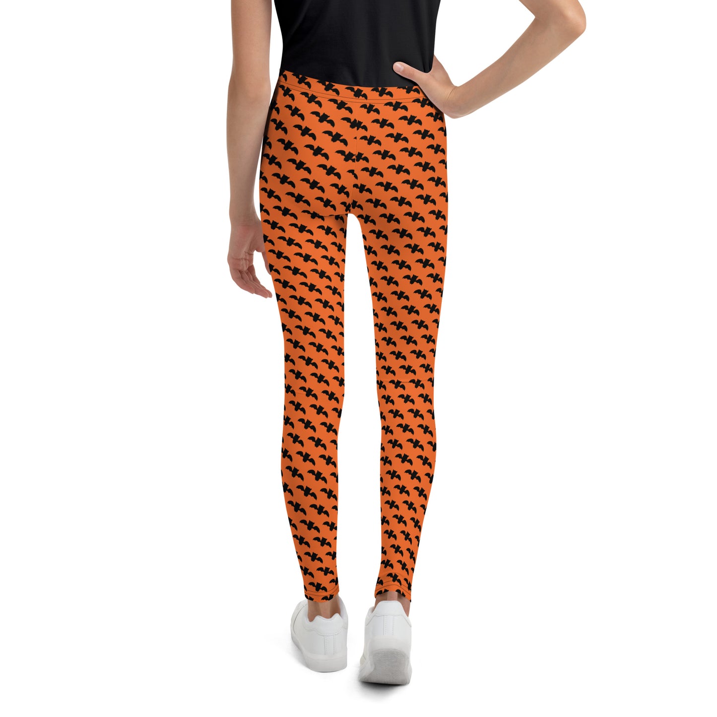 Bat Leggings Youth - Orange