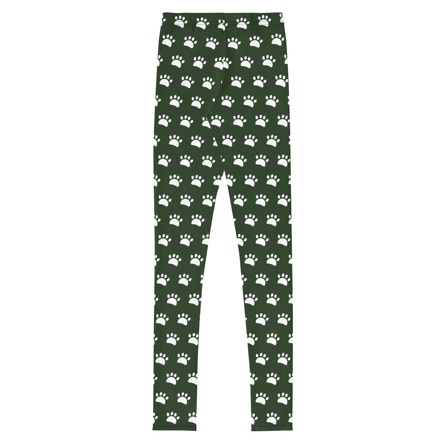 Paws Youth Leggings - Army Green