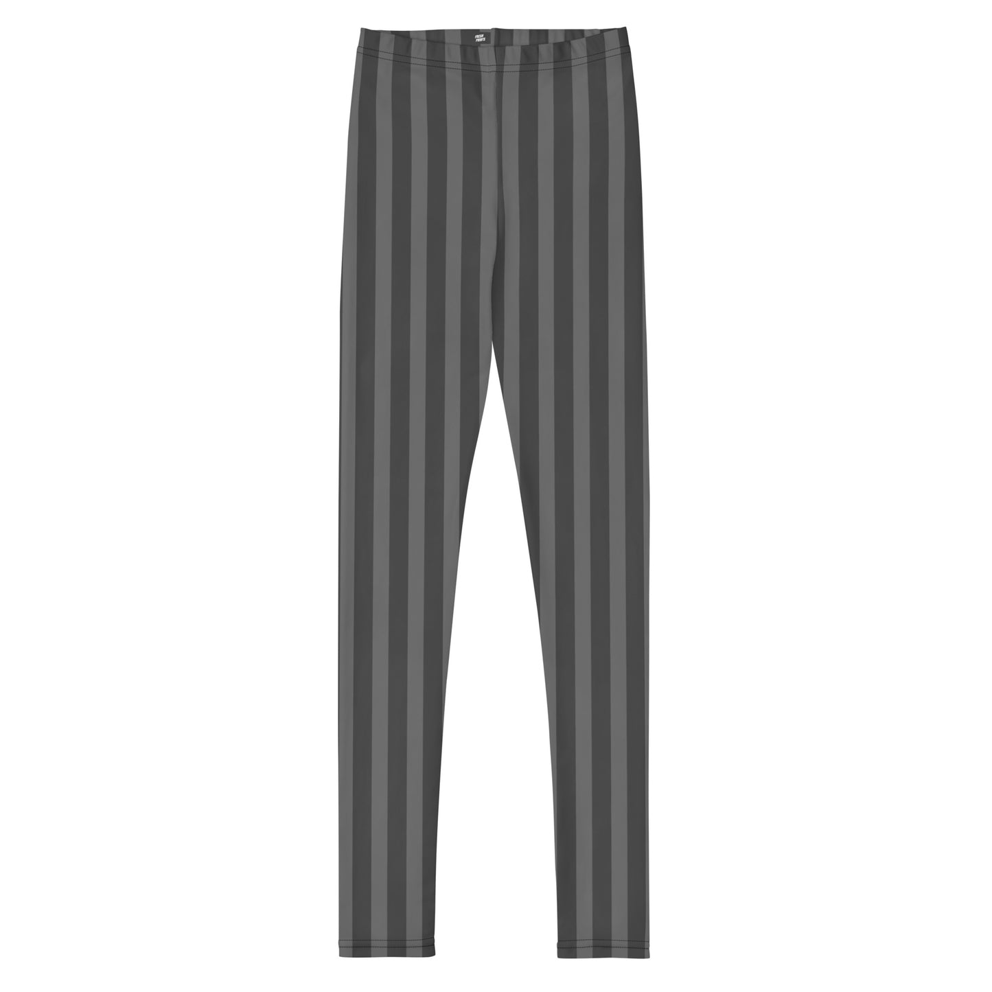 Stripe Youth Leggings - Charcoal