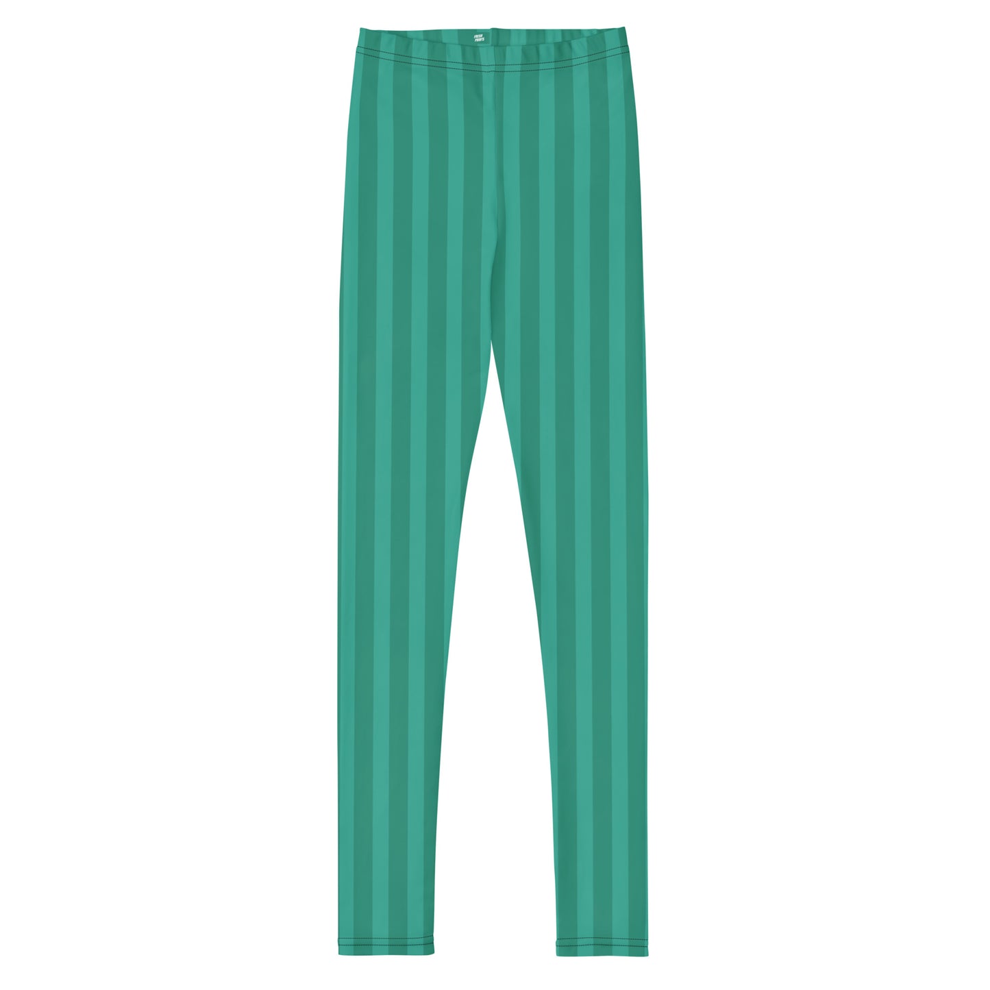 Stripe Youth Leggings -  Green