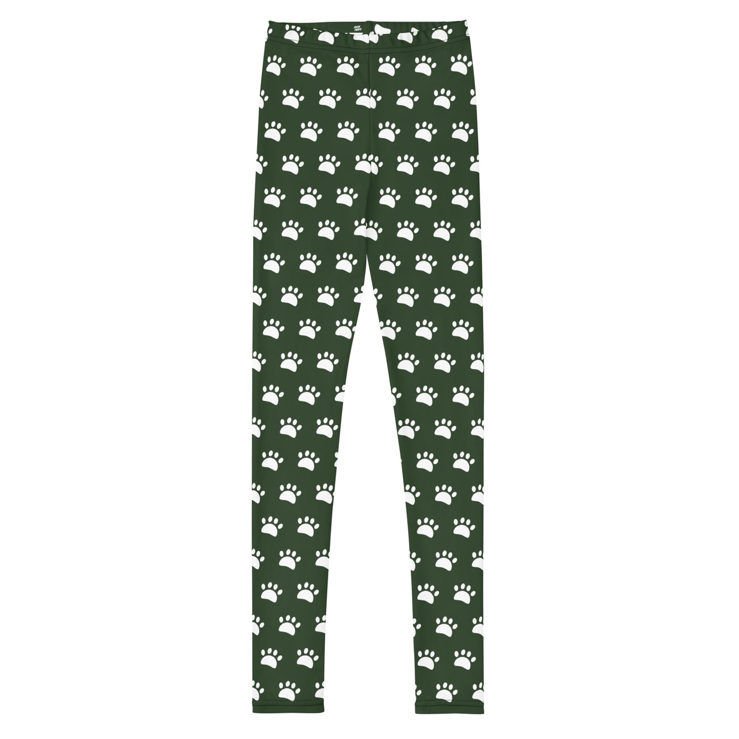 Paws Youth Leggings - Army Green