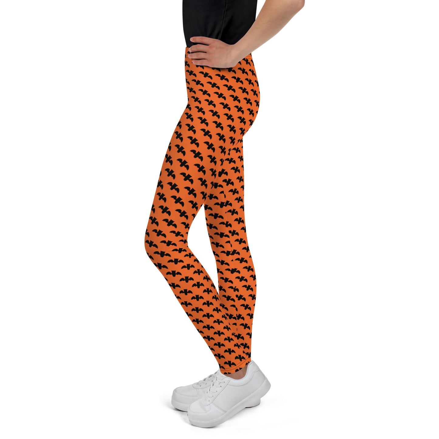 Bat Leggings Youth - Orange