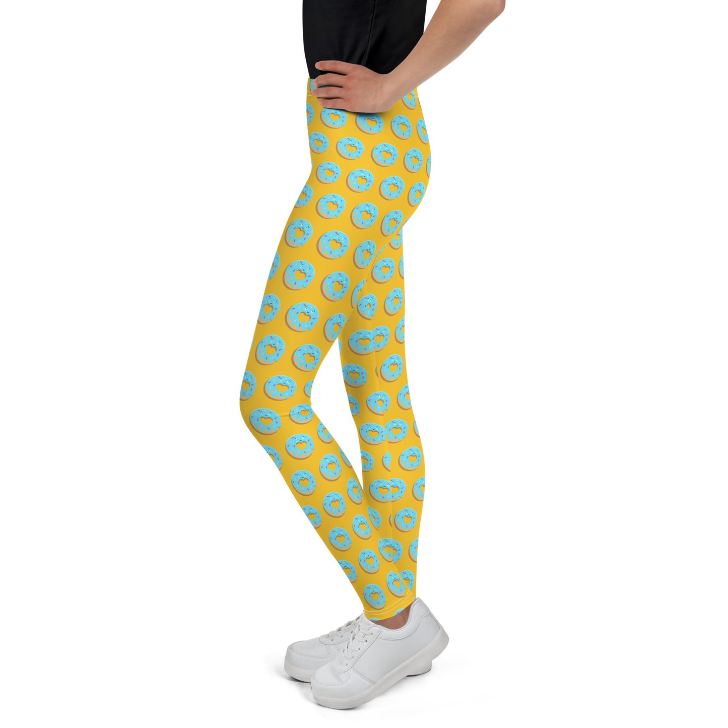 Donut Youth Leggings - Yellow