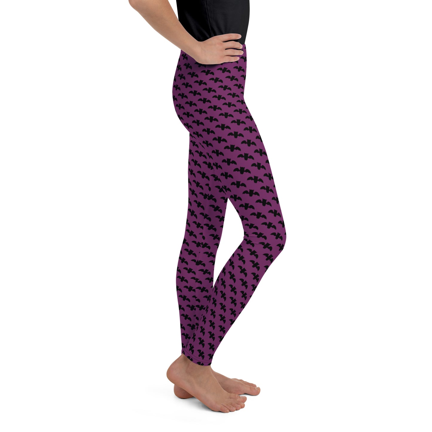 Bat Leggings Youth - Purple