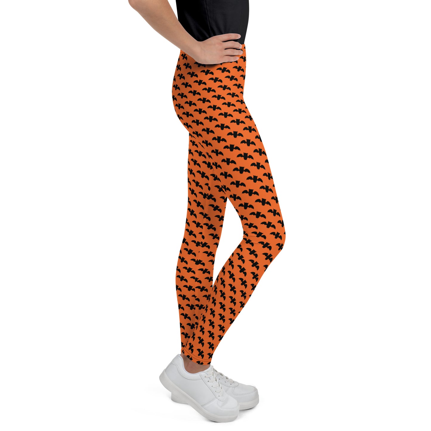 Bat Leggings Youth - Orange