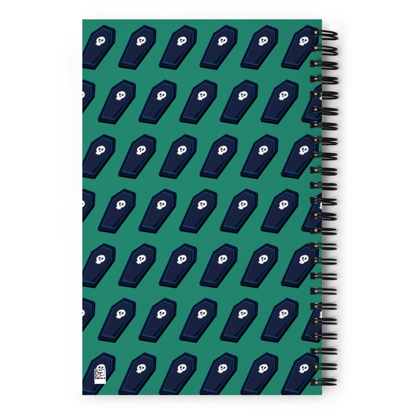 Coffin Spiral notebook - Aqua