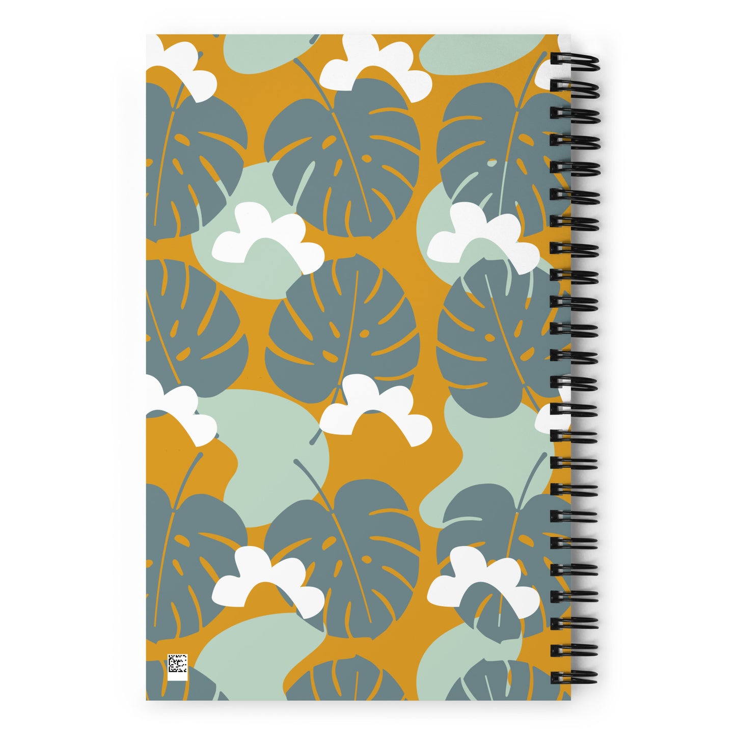 Blue Leaf notebook - Yellow