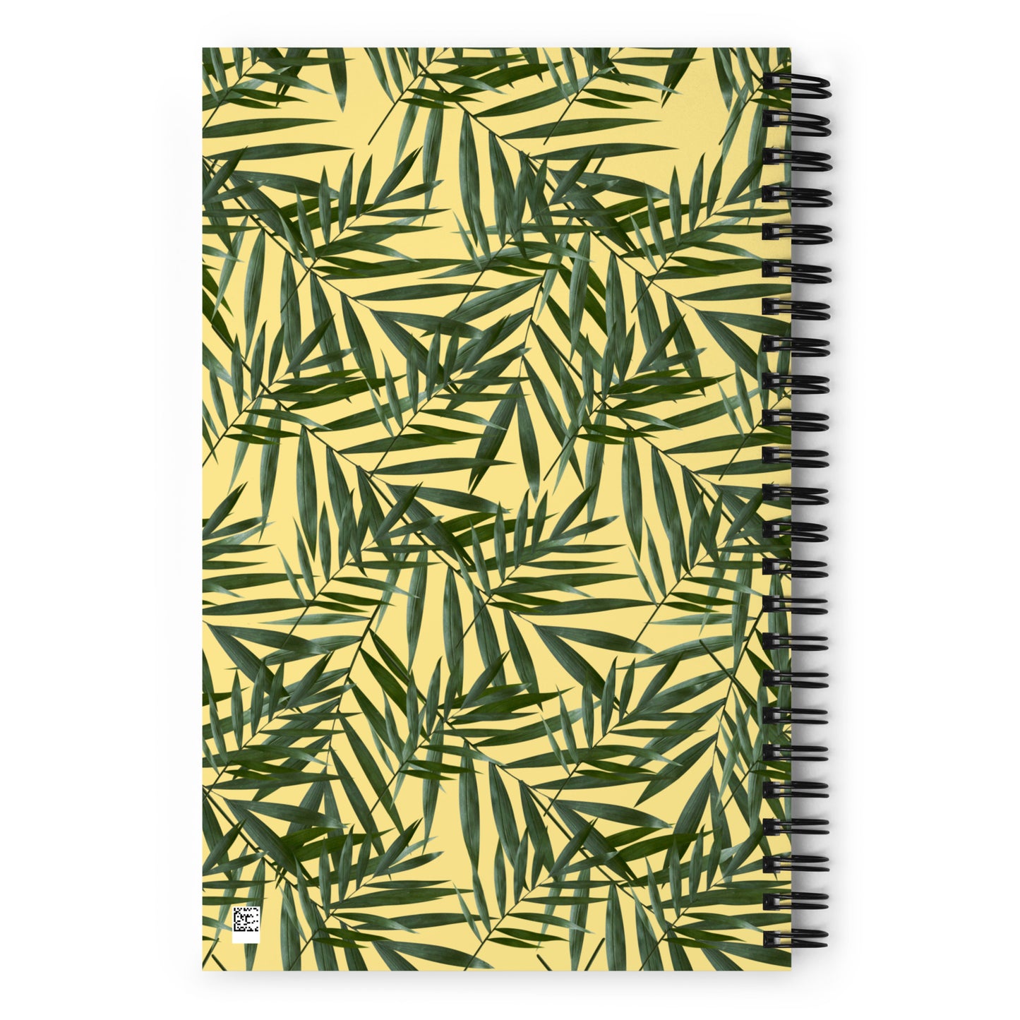 Green Leaf notebook - Light Yellow