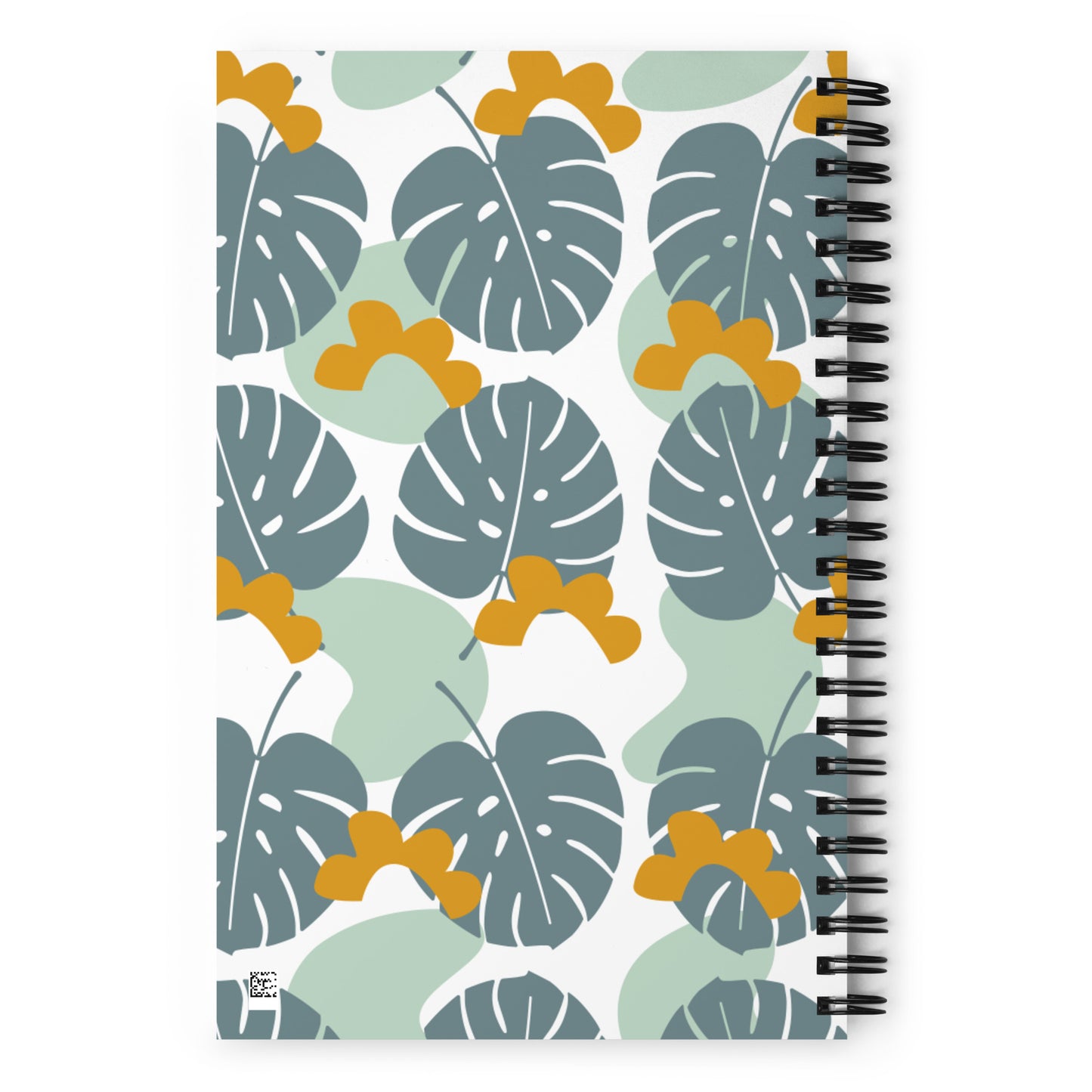 Blue Leaf notebook - White