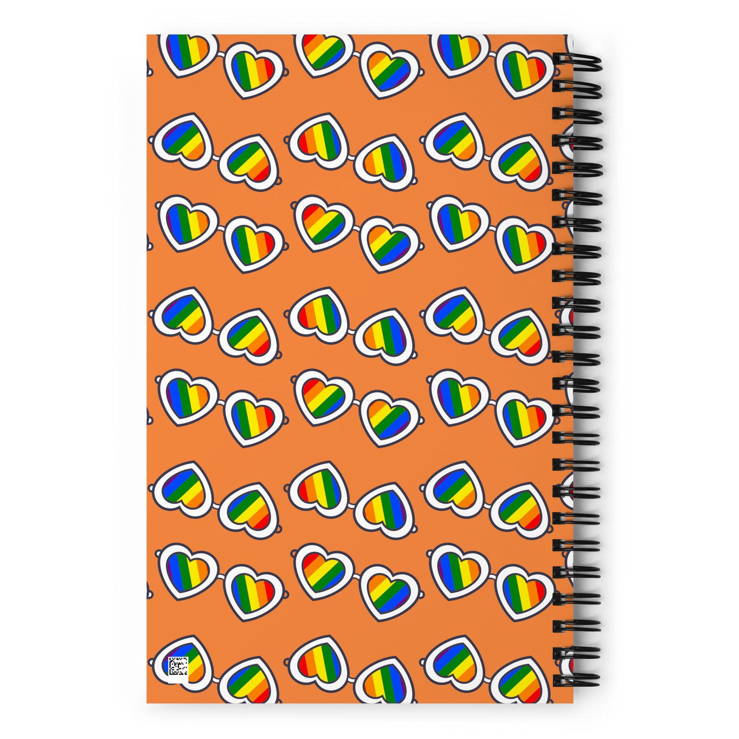 Rainbow Glasses Spiral notebook - Orange