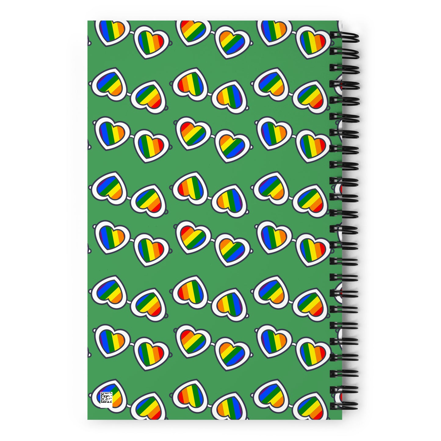 Rainbow Glasses Spiral notebook - Green