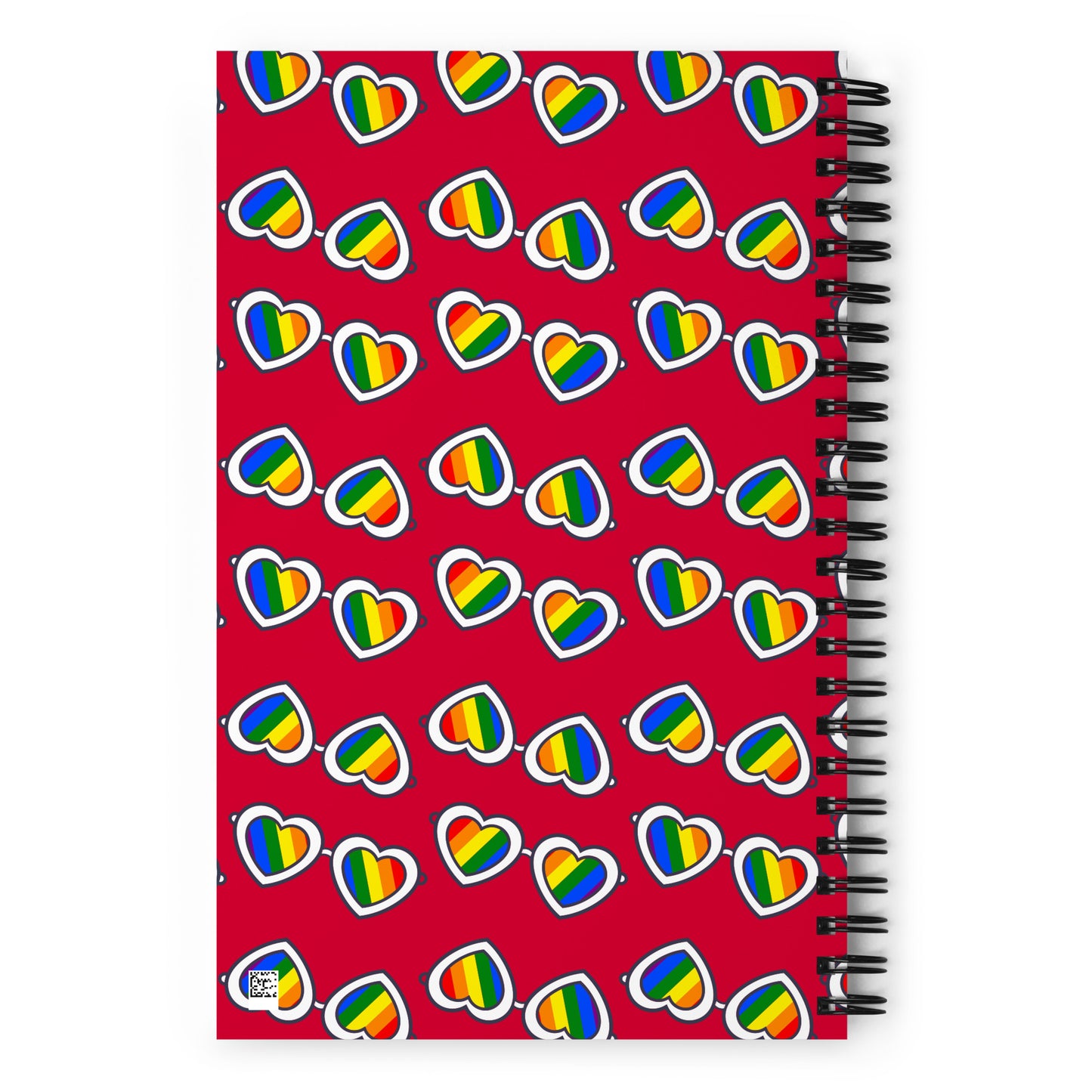 Rainbow Glasses Spiral notebook - Red