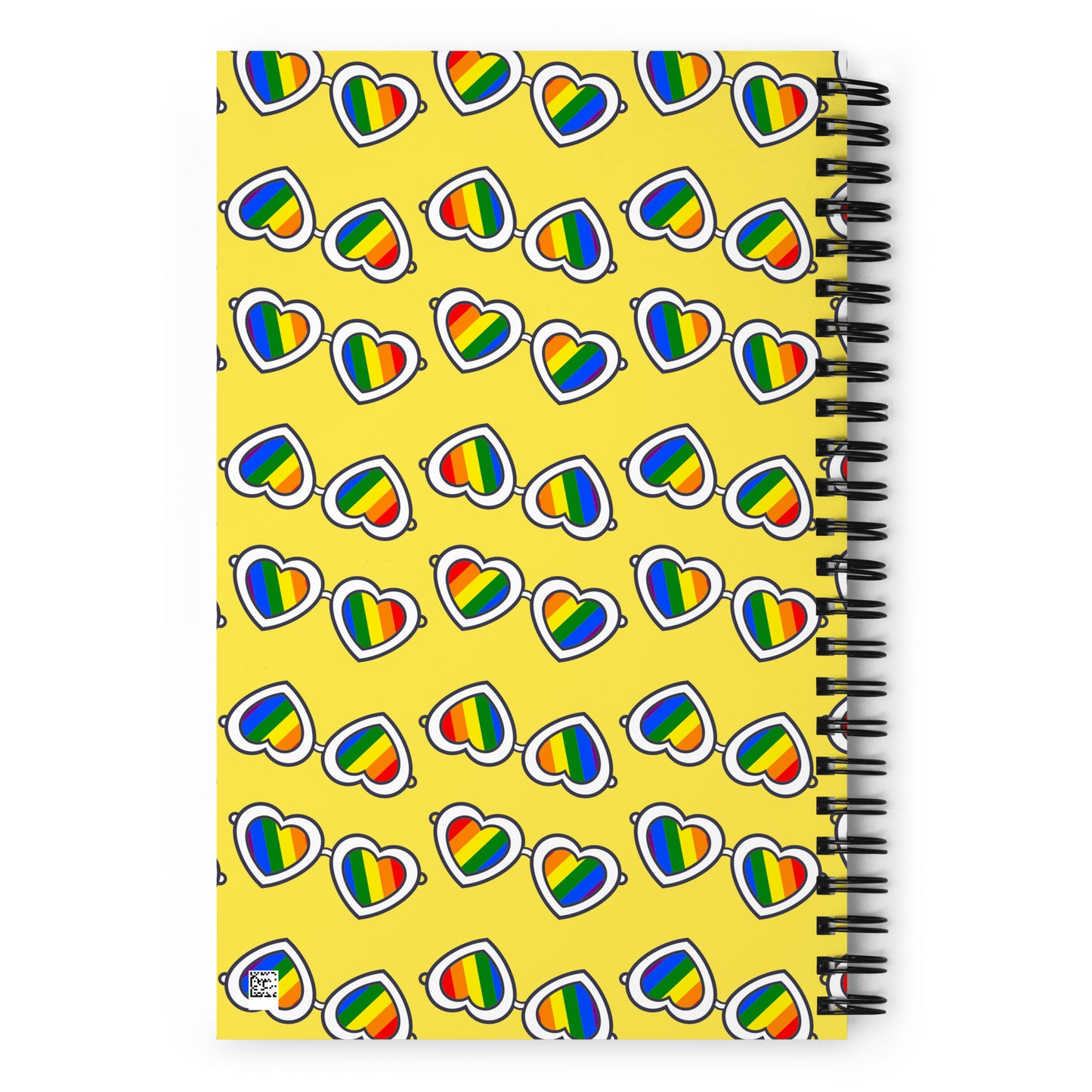 Rainbow Glasses Spiral notebook - Yellow