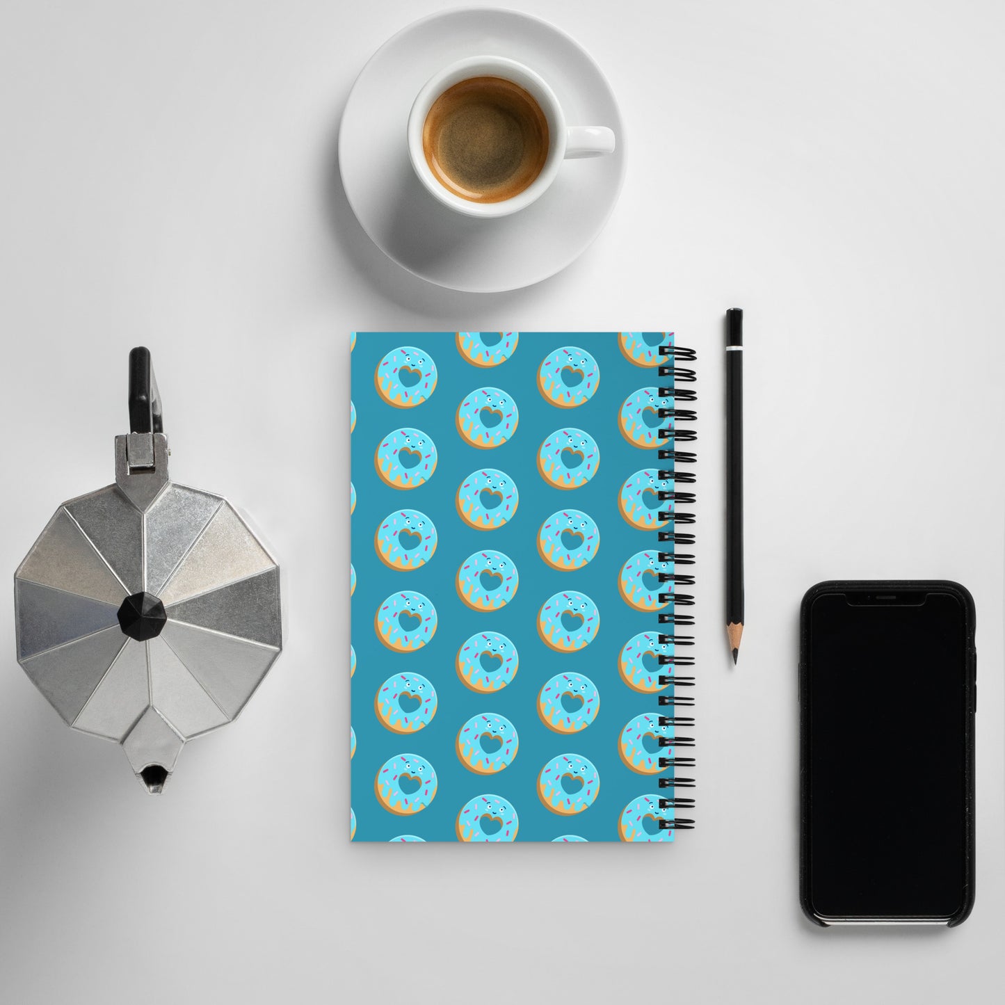 Donut Spiral notebook - Blue