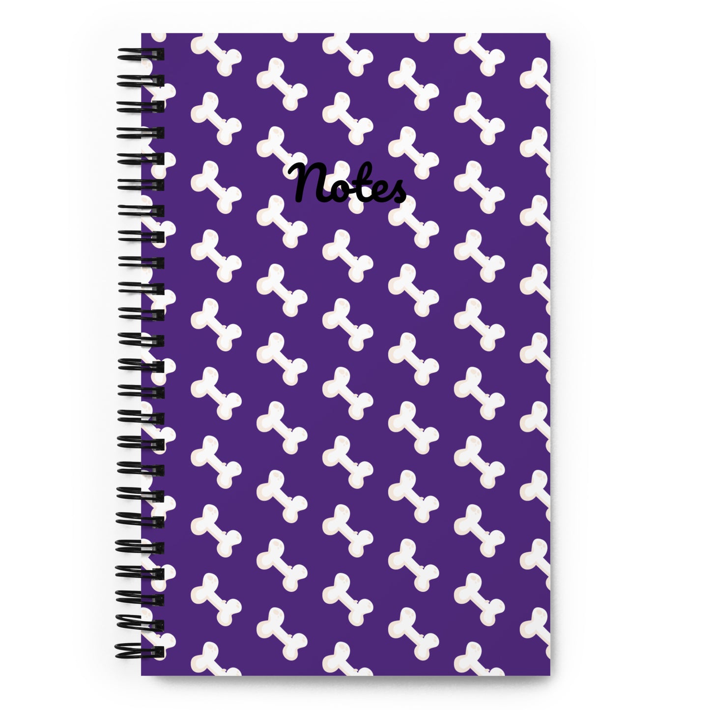 Bones Spiral notebook - Purple