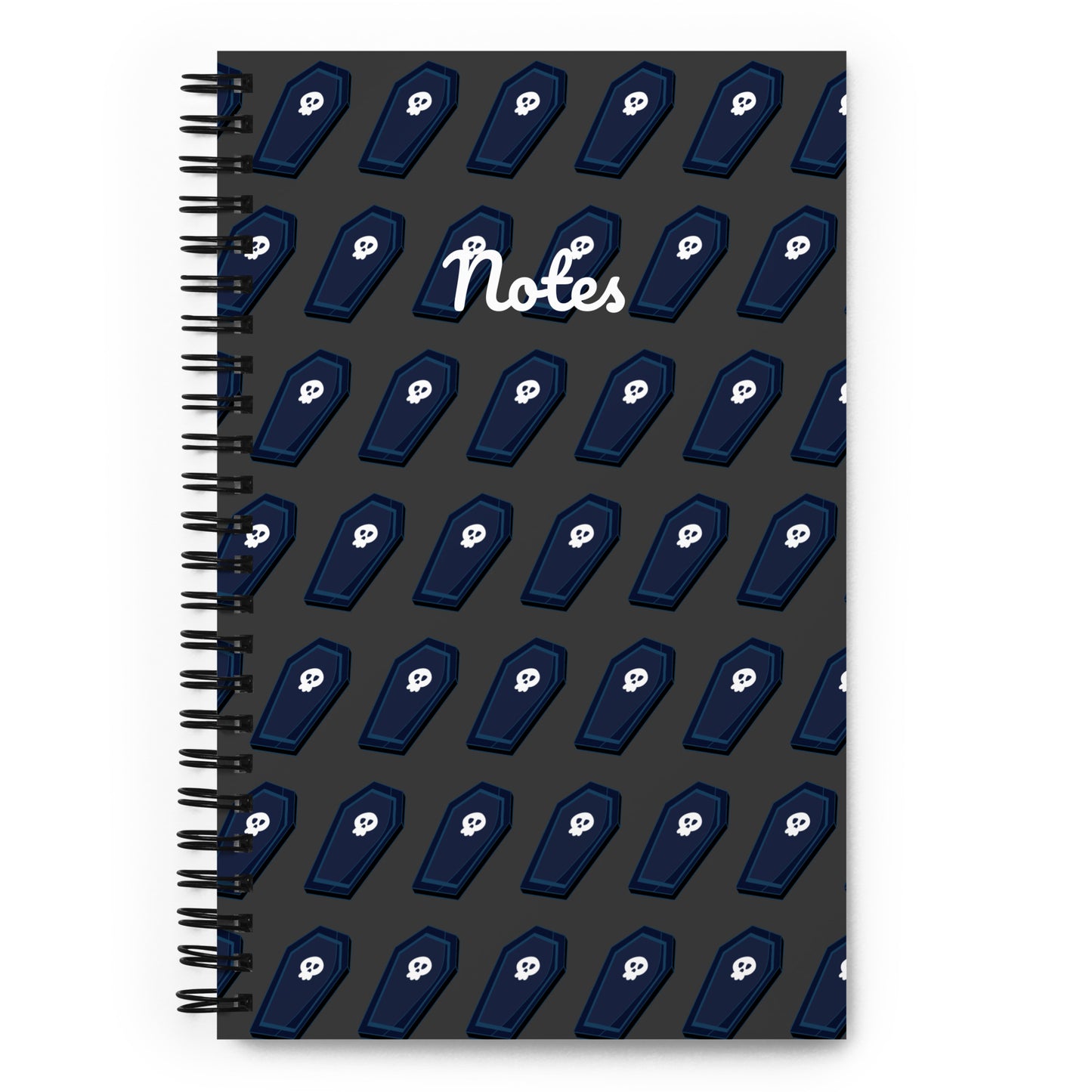 Coffin Spiral notebook - Grey