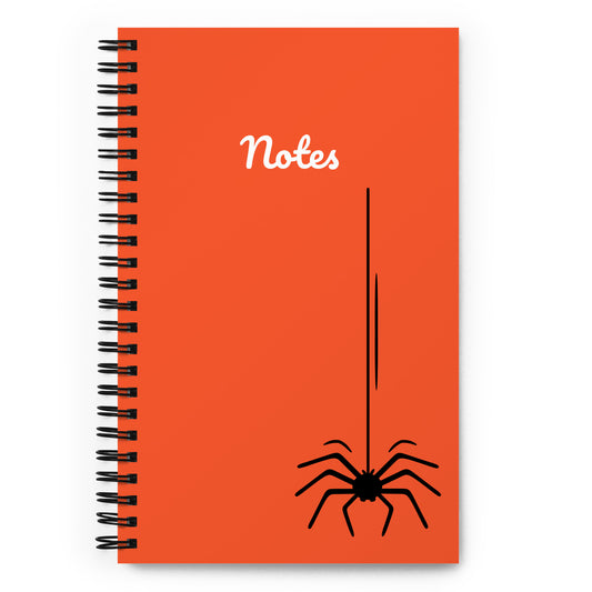 Hanging Spider Spiral notebook - Orange