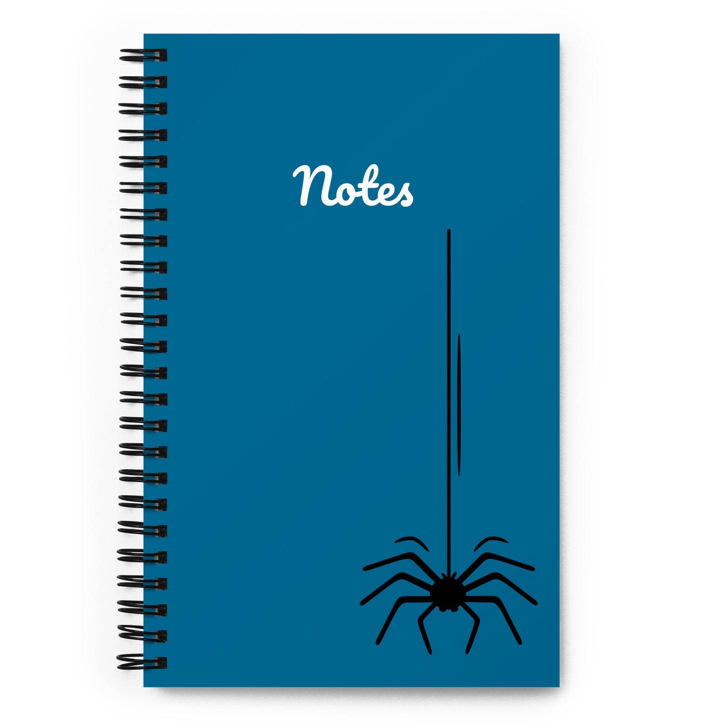 Hanging Spider Spiral notebook - Blue