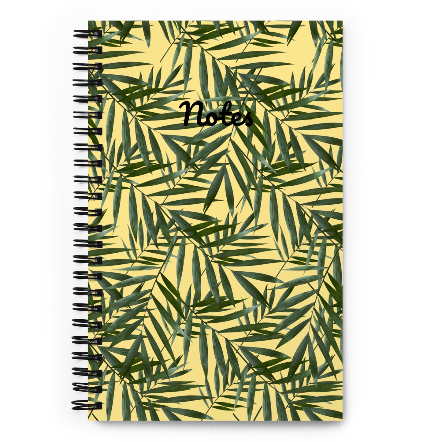 Green Leaf notebook - Light Yellow