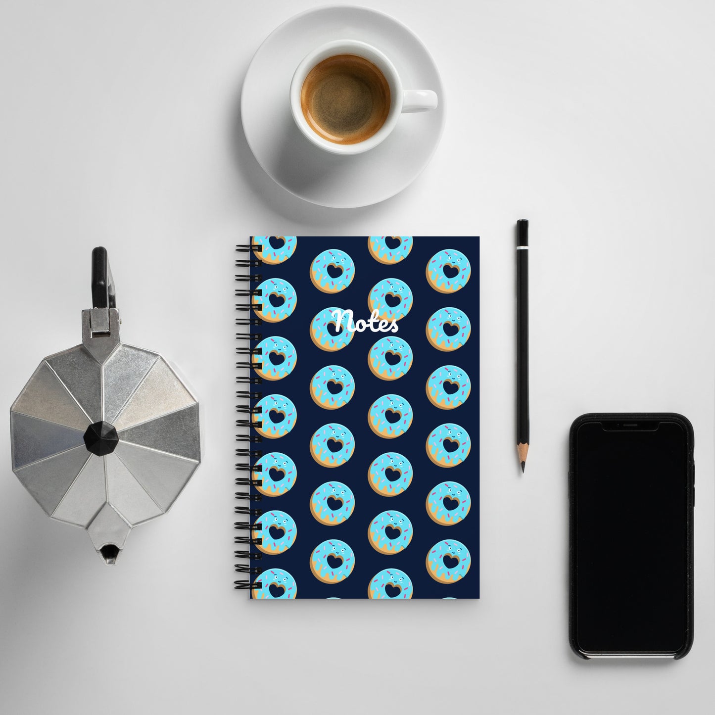 Donut Spiral notebook - Dark Blue