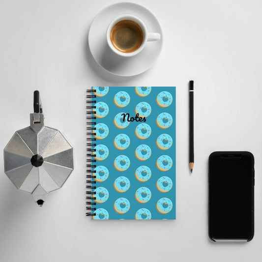 Donut Spiral notebook - Blue