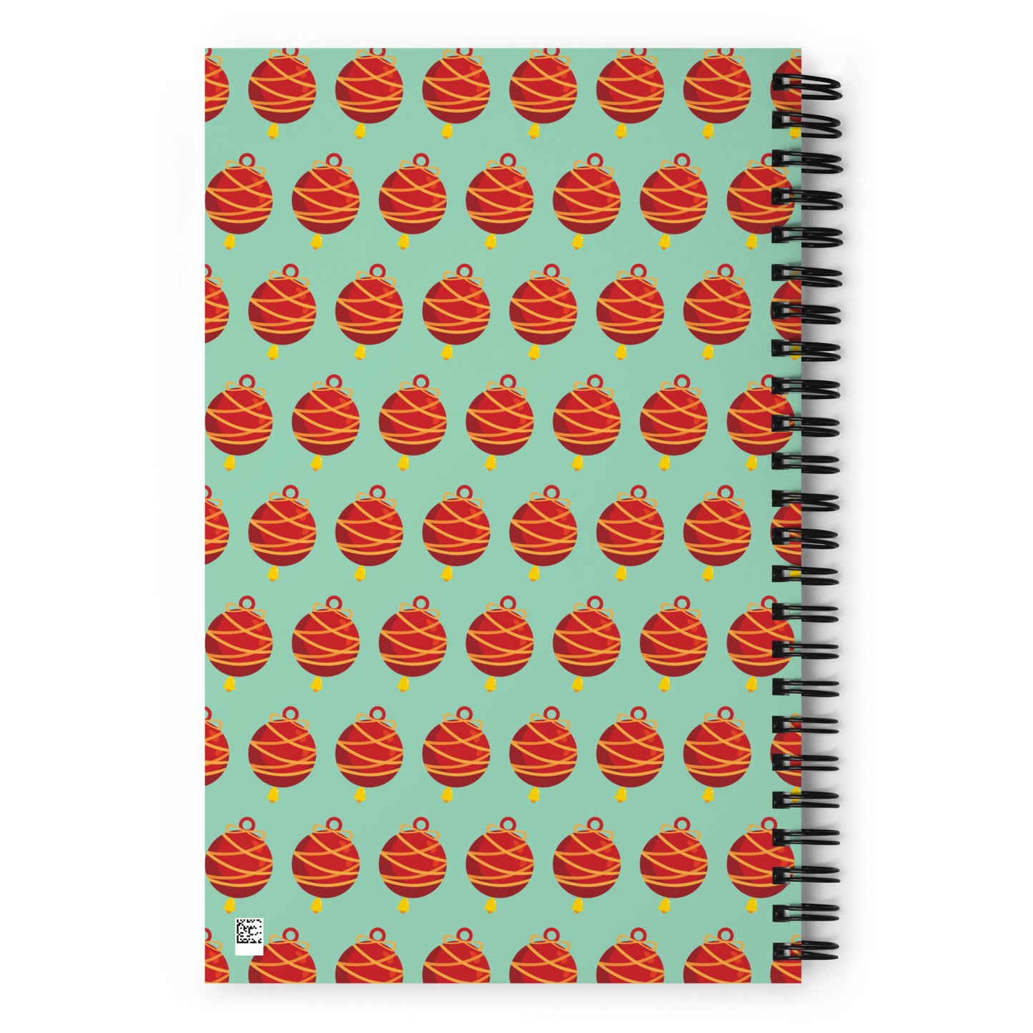 Christmas Decor Spiral notebook - Aqua