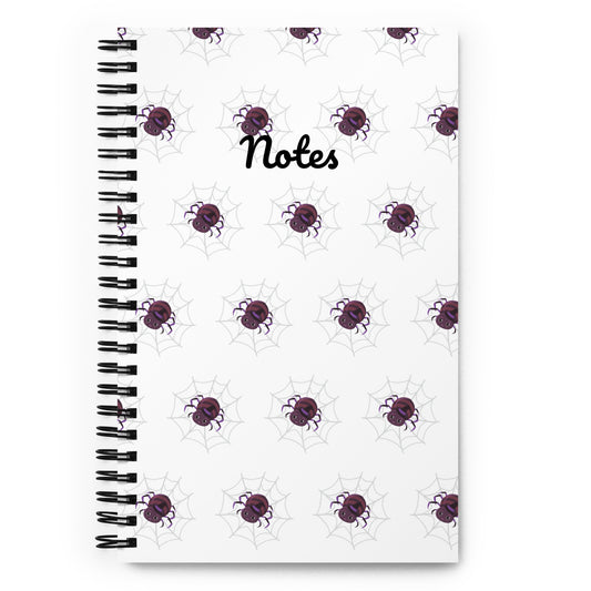 Spiders Spiral notebook - White