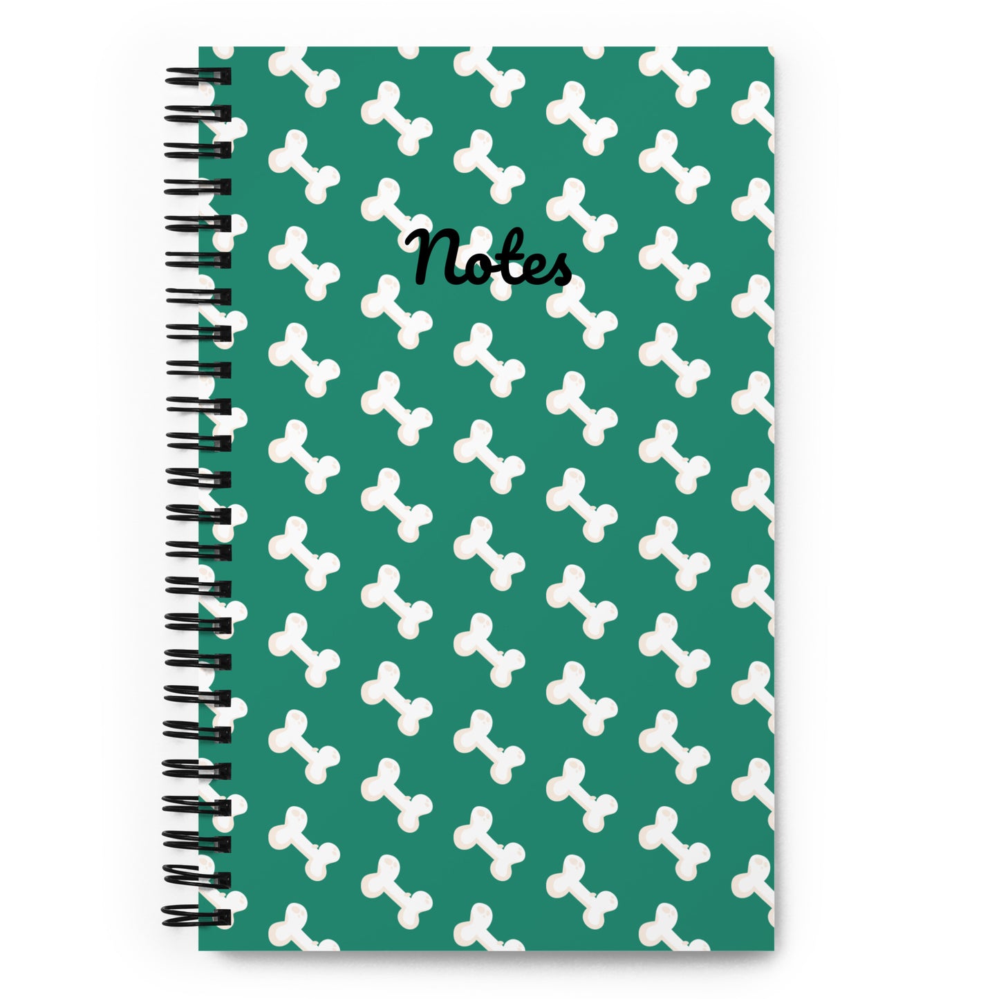 Bones Spiral notebook - Aqua