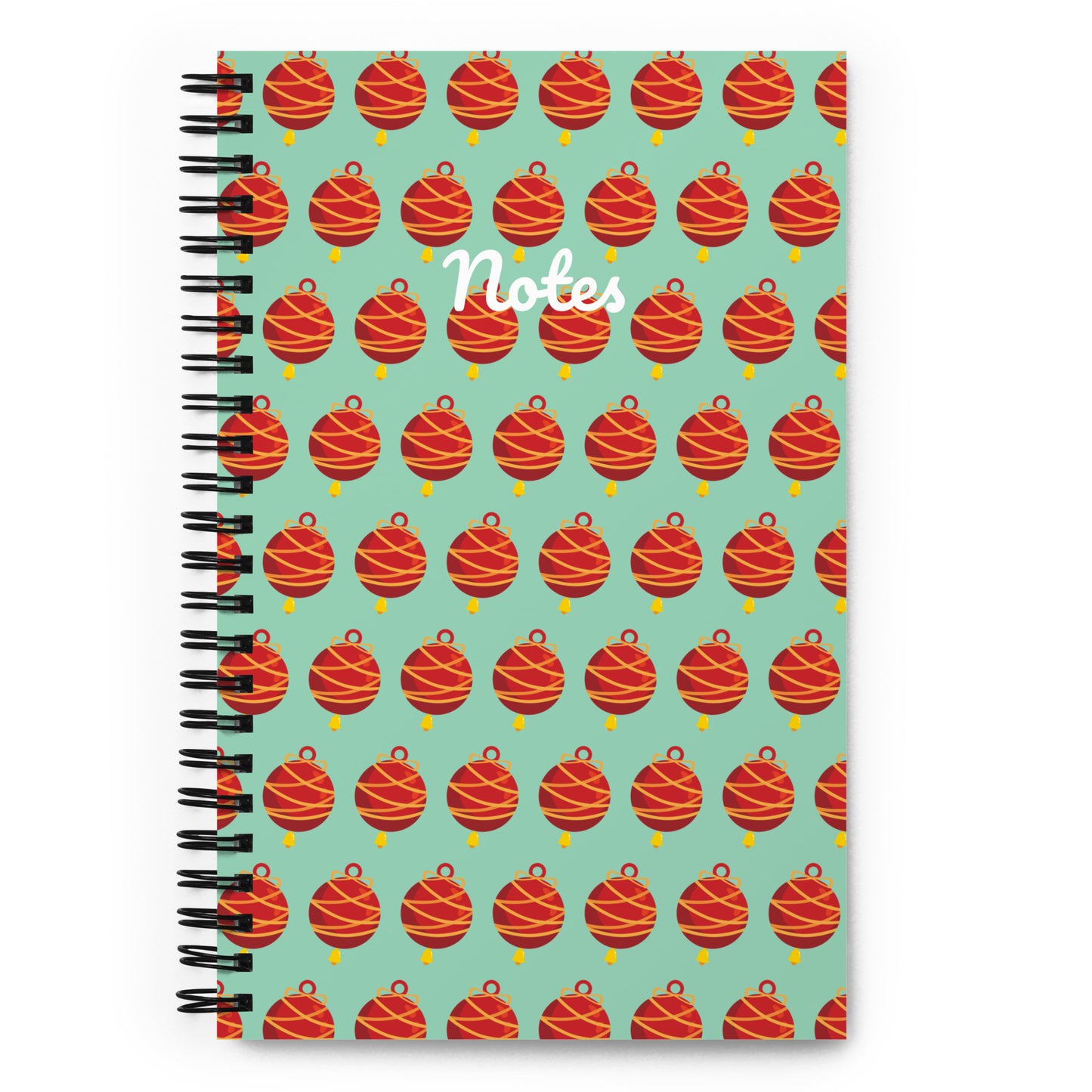 Christmas Decor Spiral notebook - Aqua